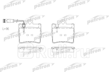 Колодки тормозные дисковые задн mercedes-benz: s-class 98-05, s-class купе 99-06 PATRON PBP1427  для Разные, PATRON, PBP1427