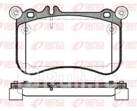 1465.00 - Колодки тормозные дисковые передние (REMSA) Mercedes W221 (2005-2013) для Mercedes W221 (2005-2013), REMSA, 1465.00