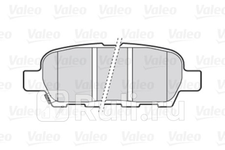 301009 - Колодки тормозные дисковые задние (VALEO) Nissan Teana J32 (2008-2014) для Nissan Teana J32 (2008-2014), VALEO, 301009