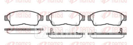 0402.02 - Колодки тормозные дисковые передние (REMSA) Toyota Corolla 120 (2002-2007) для Toyota Corolla 120 (2002-2007) седан/универсал, REMSA, 0402.02