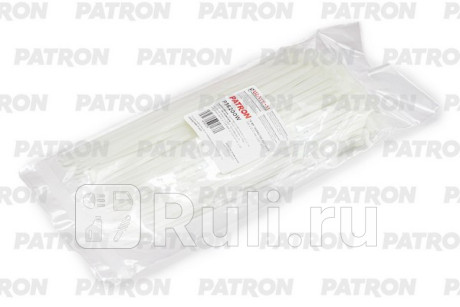 Комплект пластиковых хомутов 3.6 х 200 мм, 100 шт, нейлон, белые PATRON P36200W  для Разные, PATRON, P36200W